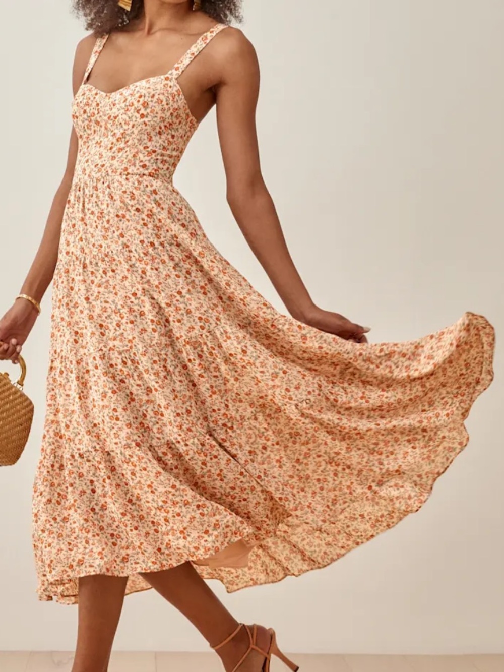 Reformation Aviva Midi Dress ~